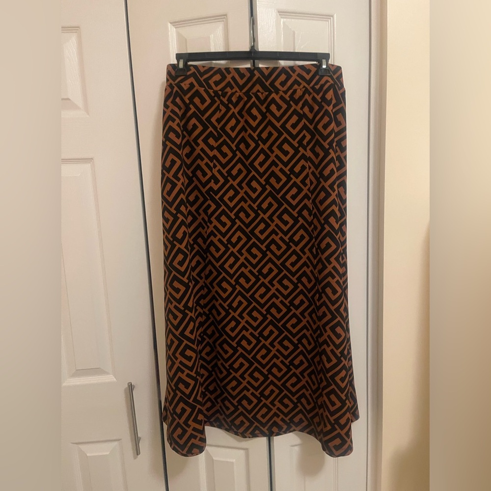Messini XL Brown and Black Skirt -Women’s